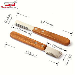 Toilettage pour animaux De compagnie Professionnel En Acier Inoxydable Bandes Couteau Offre Spéciale Toilettage Rayures Couteau - Product Image 5