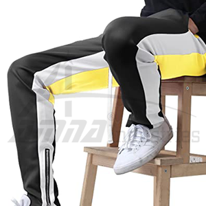 กางเกงแทร็คแฟชั่นสำหรับผู้ชายกางเกงแทร็คแบบเชือกรูดยาวบริการ OEM - Product Image 2