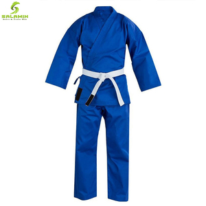 Uniformes de karaté, en coton bleu, confortables, vente en gros, - Product Image 5