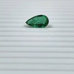 Premium Quality Natural Zambian Pear Cut 3.62 ct Emerald For Jewellery Making