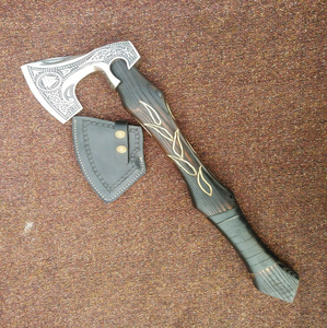 ขวานแบบมีเคราทำด้วยมือขวานแบบคาร์บอนทำด้วยมือขวานแบบมีหนวดสำหรับใช้งานกลางแจ้งขวานขวานขวานขวานแบบรวม/แกะสลัก - Product Image 6