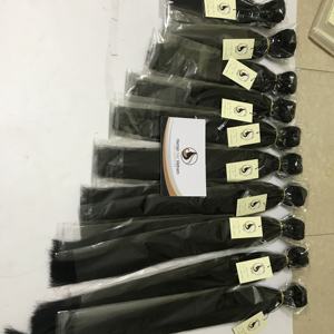 2022 nouvelle Arrivée Non Transformés Cheveux Cuticules Alignés Vierge Remy Cheveux Gros 12 - 30 icnh Double Drawn Cheveux Raides Bundle - Product Image 2