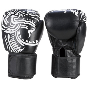 Fabricante directo de alta calidad Guantes de boxeo de lucha de PU gruesos para adultos con logotipo personalizado Equipo de artes marciales al por mayor - Product Image 1