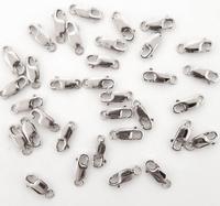Fermoirs à homard carrés en argent sterling 925 de 8 mm, 10 mm, 12 mm à vendre au prix de gros d'usine, fournisseur de composants de bijoux en ligne