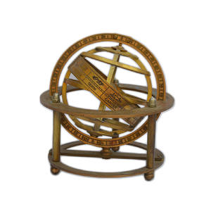 Globe de Design Original en métal massif, fait à base de laiton, finition Antique, Design moderne - Product Image 3