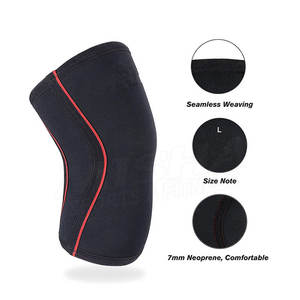 Logo personnalisé le plus vendu manchons de compression en néoprène pour genoux haut de protection souple pour l'haltérophilie et l'haltérophilie - Product Image 3
