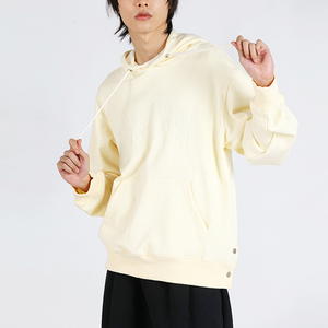 Sudadera con capucha para hombre, de algodón orgánico, liso, Hip Hop, peso pesado, personalizada, invierno, 2020 - Product Image 3