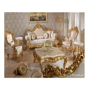 Compre rococo estilo sofá de estilo rococo, conjunto de sofá e poltrona em estilo rococo antigo, rococo francês e móveis de sala de estar
