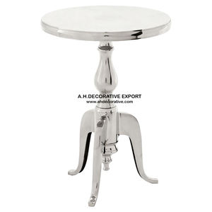 Mesa con acabado antiguo de aluminio y plata para decoración del hogar, diseño único, aspecto antiguo, elegante - Product Image 6