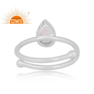 Anillos de plata de ley 925 con piedra lunar de arcoíris Natural, joyería de alta calidad - Product Image 4