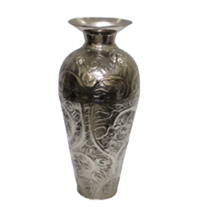 Vase à fleurs moderne martelé en aluminium pour accessoires de décoration de mariage Vase à fleurs en métal de la plus grande qualité - Product Image 3