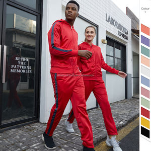 Survêtements d'hiver personnalisables pour hommes, femmes et couples, échantillon gratuit, vente en gros, 100% coton molletonné, pour la gym et la course à pied - Product Image 2