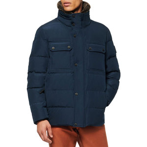 Wholesale Hot Selling High Quality Fashion Plus Size Oversized <b>Red</b> Black Men's Winter Shiny Puffer <b>Jackets</b> Stand New Fabric - Product Image 4