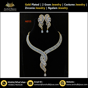 Conjunto de collar de diseño africano hecho a mano de diamante americano - Product Image 6