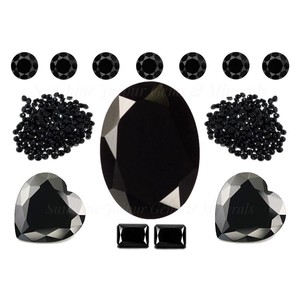 Espinela negra Natural tallada en corazón de 3mm, gemas sueltas facetadas de alta calidad, precio de fábrica al por mayor - Product Image 2