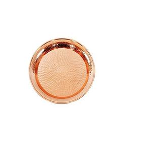 Assiette de service moderne en métal, grande assiette ronde de service, vaisselle de table à manger, assiette chargeur décorative 1 pièce - Product Image 1