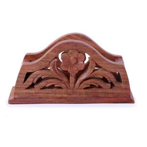 Top Vente Porte-Serviettes En Bois Suspendu De Luxe Hôtel Restaurant Ware À La Main Meilleur Porte-Mouchoirs Forme Personnalisée En Gros - Product Image 5