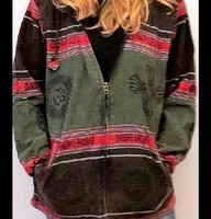 Veste à capuche 100% coton faite à la main, doublure polaire, design à motifs carrés, placage écologique, réutilisable, origine Népal, plusieurs couleurs
