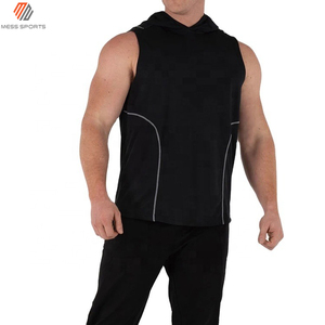 MESS SPORTS Camisetas sin Mangas con Capucha para Hombre, Chalecos Casuales, Ropa Deportiva Transpirable de Secado Rápido de Poliéster/Algodón - Product Image 6