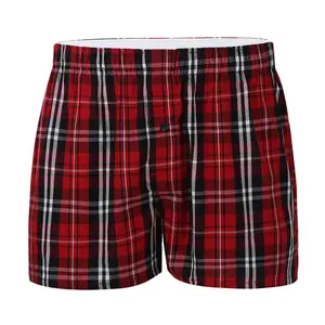 Custom Design Lycra Boxer Shorts for Men Boxers & Briefs 100% Organic Cotton Underwear Boxer Shorts Antibacterial Mid-rise Woven