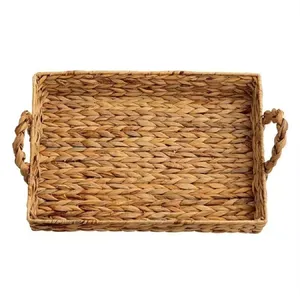 Water Hyacinth 100% Natural Handmade storage serving tray