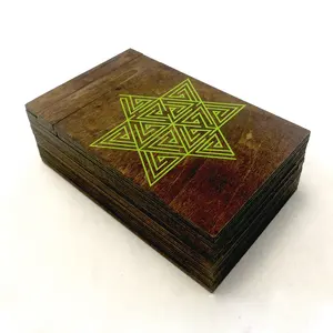 秘密ロックパズルボックスマジックボックス手作り中国の木製パズルボックス