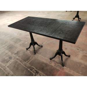 Dream Beautiful Indian Designer Patas de hierro fundido doble de alta calidad y mesa de comedor superior de madera - Product Image 2