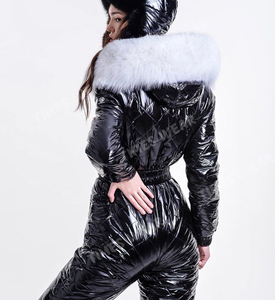 ชุดสกีฤดูหนาวสำหรับผู้หญิง ชุดสกีแบบสั่งทำ ชุดกันหิมะสำหรับผู้หญิง ชุดสกีแบบเต็มตัวสำหรับฤดูหนาว ชุดสกีสำหรับกิจกรรมกลางแจ้ง - Product Image 4