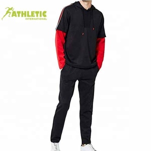 OEM Vente en gros Bon marché Survêtement de haute qualité pour hommes Coton polaire 2 pièces Sweats à capuche unis pour hommes Ensembles de survêtements pullover Couleur personnalisée 2023 - Product Image 2