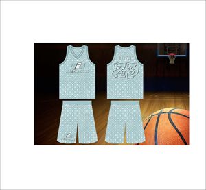 Uniformes de basket-ball sur mesure respirants et grande taille avec des propriétés antibactériennes et de séchage rapide - Product Image 1