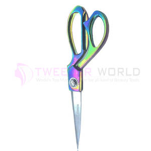 Rainbow Sewing Scissors Colorful Metallic <b>Craft</b> Tailor Scissors 9 Inch Heavy Duty Steel Professional Shears - Product Image 2