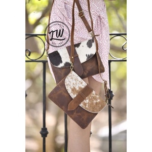 Nouveau cheveux sur cuir de vachette bandoulière sac à rabat pour femmes bureau voyage femmes épaule sacs à main personnalisé en cuir véritable sac à main - Product Image 2