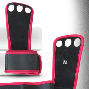 Empuñaduras de mano gimnásticas de cuero, con ganchos para los dedos, sin agujeros - Product Image 6