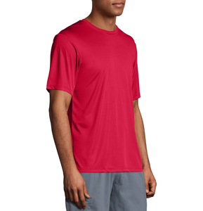 T-shirt de sport de gymnastique activé par la sueur en polyester nylon personnalisé de haute qualité haut unisexe pour hommes-t-shirts d'extérieur pour hommes logo avant - Product Image 4