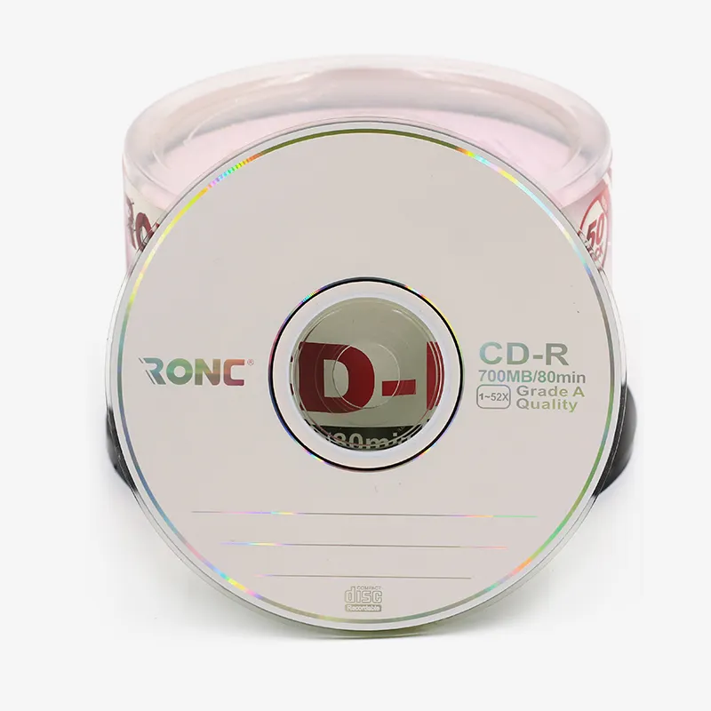 أقراص فارغة بسعر مخفض مخصص حسب الطلب من مصنع المعدات الأصلي CD-R 700 ميجابايت 52x درجة أولى CD-R