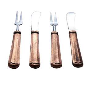 Ensemble de couverts à manche en bois argenterie de qualité supérieure pour la maison et le restaurant fabriqués à la main en Inde - Product Image 4