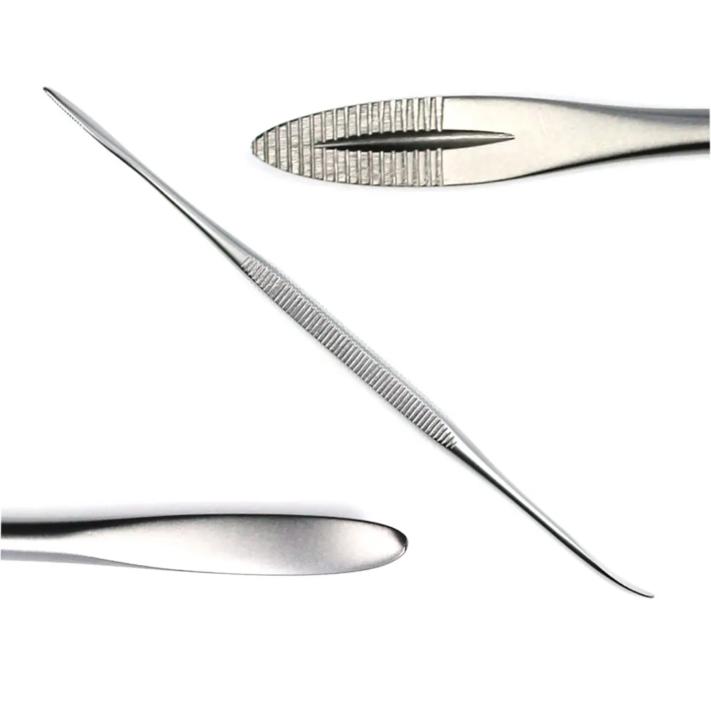 Instrumentos cirúrgicos de aço inoxidável de 190 mm com ponta dupla Durham dissector mais vendidos, aprovados pelo OEM