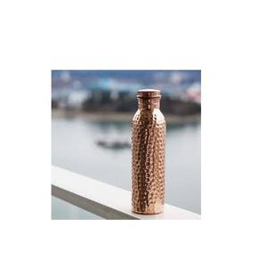 Ayurveda — bouteille à eau en cuivre pur 100%, sans couture, adaptée pour la santé, prix de gros - Product Image 1