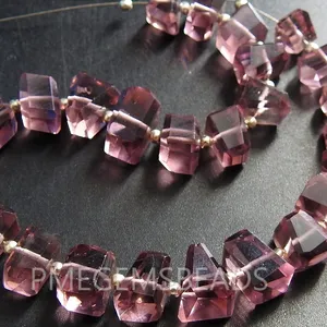 Kunzite fecho de quartzo rosa, nugget, facetado, hidro, forma irregular, pedra solta, para fazer jóias, colar, pulseira 8 polegadas 10-8mm