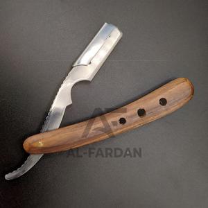 Mango de madera Pakka de alta calidad, hoja intercambiable única de acero inoxidable con logotipo personalizado, maquinilla de afeitar para hombres - Product Image 1