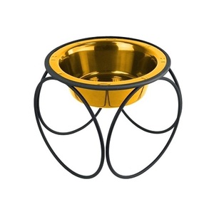 Copper <b>Dog</b> And Cat <b>Food</b> Bowl With Iron <b>Stand</b> Classic Design <b>Dog</b> Feeding Bowl For Garden Decor Accessories - Product Image 4
