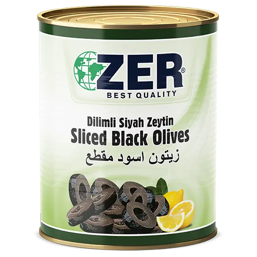 Olives noires tranchées, A10 x 4, étain
