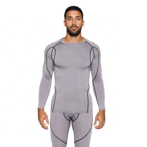Sous-vêtements thermiques pour hommes PIHA SPORTS, hauts thermiques, chemises thermiques, couche <span class=keywords><strong>de</strong></span> base, compression, manches longues, tee-shirt <span class=keywords><strong>de</strong></span> sport doublé - Product Image 4