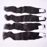 Cheveux vierges malaisiens bruts de grade 10A, double épaisseur, cuticules alignées, tissage de cheveux humains malaisiens bruts, cheveux naturels raides.