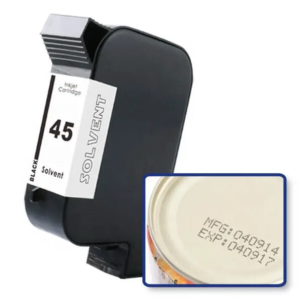 Uniplus 2580 2588 2590 B3F58A B3F58B Merek Baru Kompatibel Thermal Inkjet Coding Tinta Cartridge untuk HP45 HP 45 2580 Tij Printer
