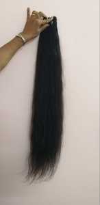 Extensiones de cabello Virgen sin procesar de donante indio de alta calidad Paquetes alineados de cutícula única Sensación de mano suave Precio al por mayor - Product Image 3