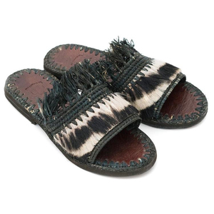 Chaussures en raphia, pantoufles en raphia, collection artisanale unique - Product Image 1