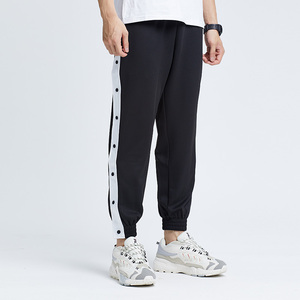 Novedad en pantalones de entrenamiento informales para hombre, ropa de lona a la moda, cierre de botón, tela ligera, técnicas bordadas de cintura media - Product Image 6