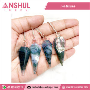 Pendules à facettes en Agate de mousse, de couleur verte, joli Design, livraison gratuite - Product Image 3