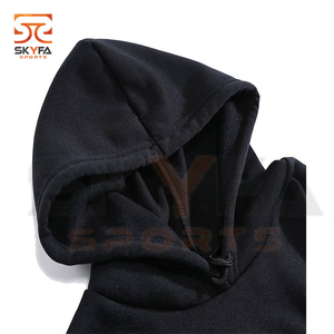 Sweat à capuche à manches longues pour homme, 50 coton, 50 Polyester, imprimé, surdimensionné, noir, vente en gros - Product Image 4